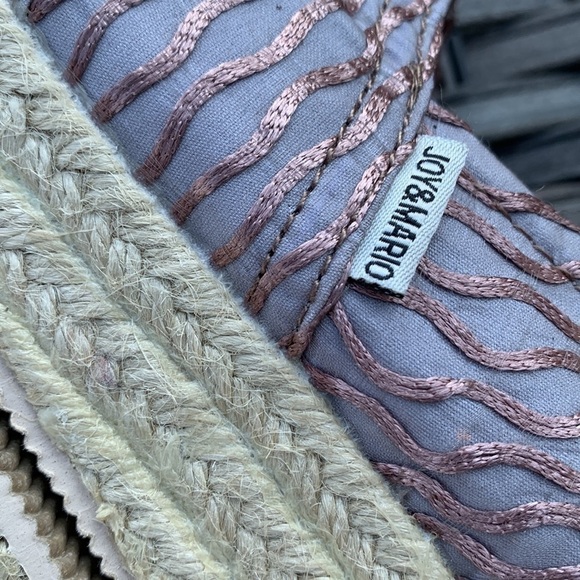 JOY & MARIO Espadrille Wedge Slip-Ons - Coffee - Picture 6 of 16